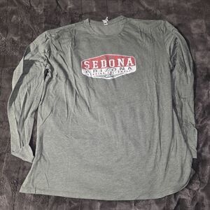 Arizona Men's Long Sleeve Graphic Tee - Olive Green